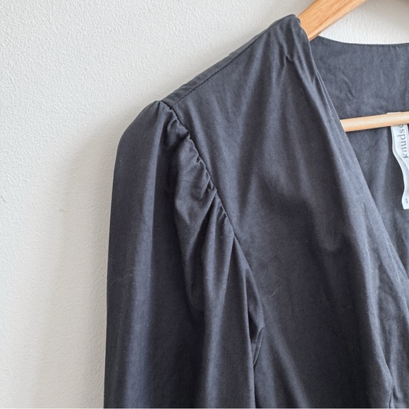 EMMA KNUDSEN • Reese Wrap Dress in Black - Picture 5 of 13